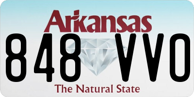 AR license plate 848VVO