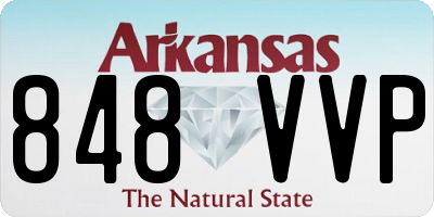AR license plate 848VVP