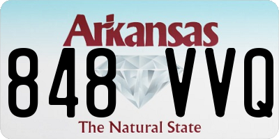 AR license plate 848VVQ