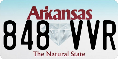 AR license plate 848VVR
