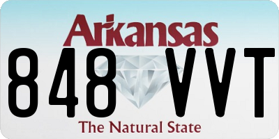 AR license plate 848VVT