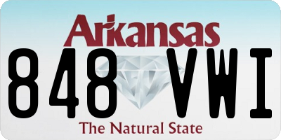 AR license plate 848VWI