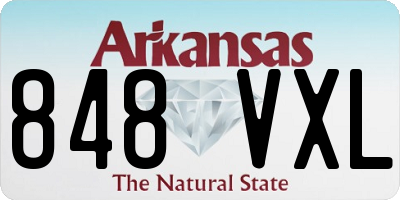 AR license plate 848VXL