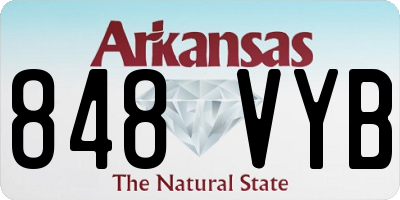 AR license plate 848VYB