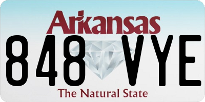 AR license plate 848VYE