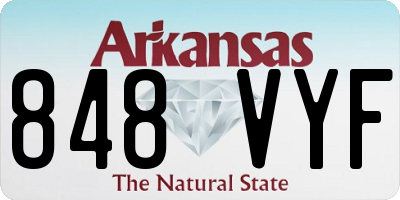 AR license plate 848VYF