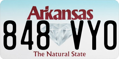 AR license plate 848VYO