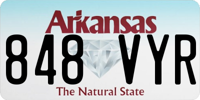 AR license plate 848VYR