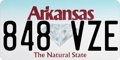 AR license plate 848VZE