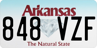 AR license plate 848VZF