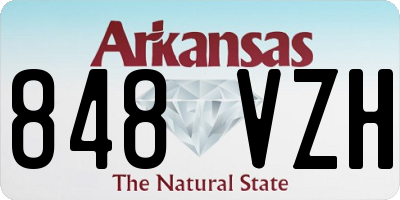 AR license plate 848VZH