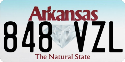 AR license plate 848VZL