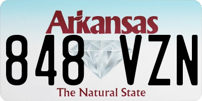 AR license plate 848VZN