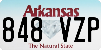 AR license plate 848VZP