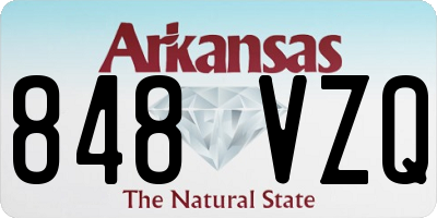 AR license plate 848VZQ
