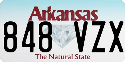 AR license plate 848VZX