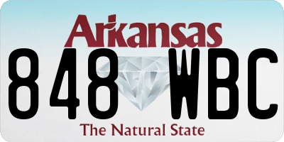 AR license plate 848WBC