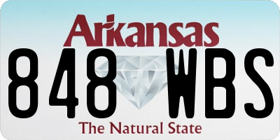 AR license plate 848WBS
