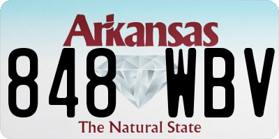 AR license plate 848WBV
