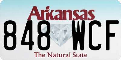 AR license plate 848WCF