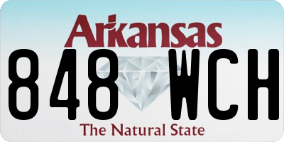 AR license plate 848WCH