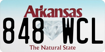 AR license plate 848WCL