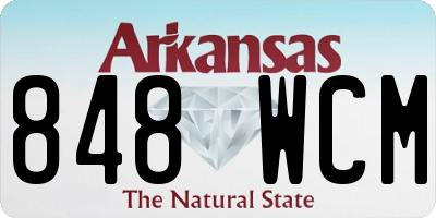 AR license plate 848WCM