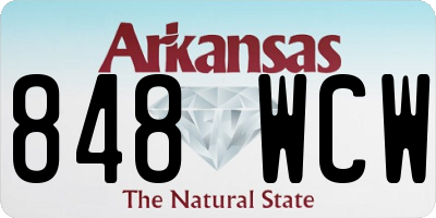AR license plate 848WCW
