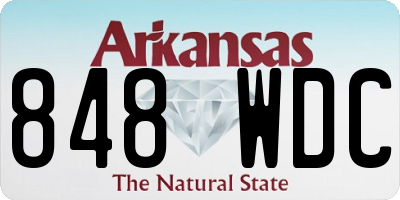 AR license plate 848WDC