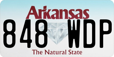 AR license plate 848WDP