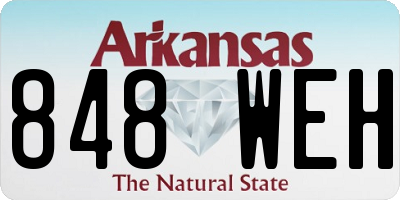 AR license plate 848WEH