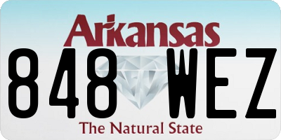 AR license plate 848WEZ