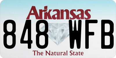 AR license plate 848WFB