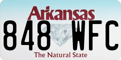 AR license plate 848WFC