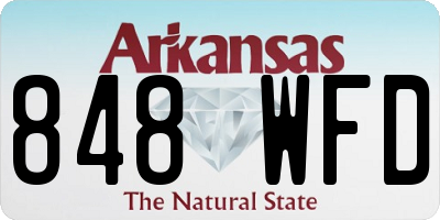 AR license plate 848WFD