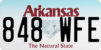 AR license plate 848WFE