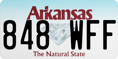 AR license plate 848WFF