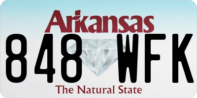 AR license plate 848WFK