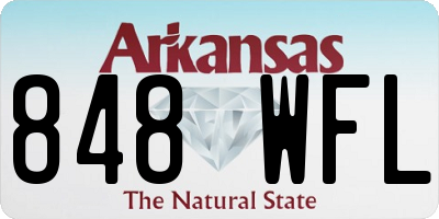 AR license plate 848WFL