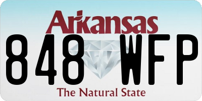 AR license plate 848WFP