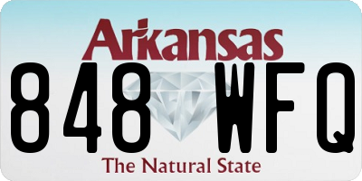 AR license plate 848WFQ