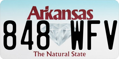 AR license plate 848WFV