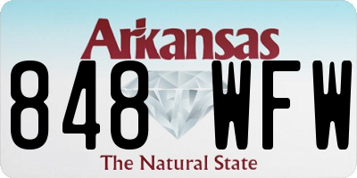 AR license plate 848WFW