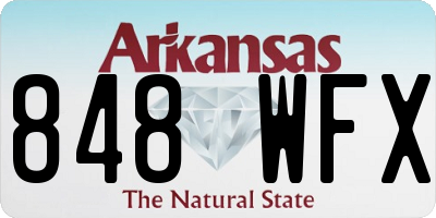 AR license plate 848WFX