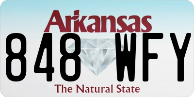 AR license plate 848WFY