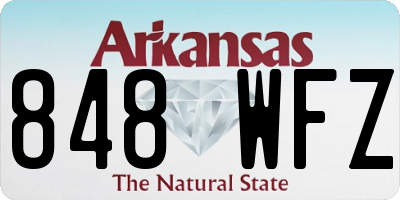 AR license plate 848WFZ