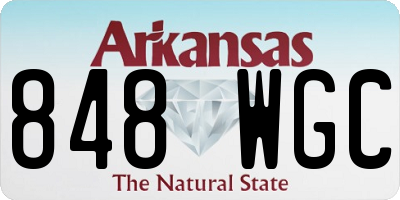 AR license plate 848WGC