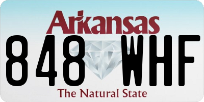 AR license plate 848WHF