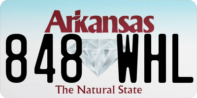 AR license plate 848WHL