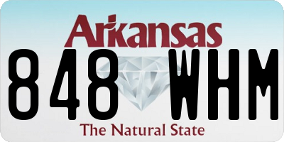 AR license plate 848WHM